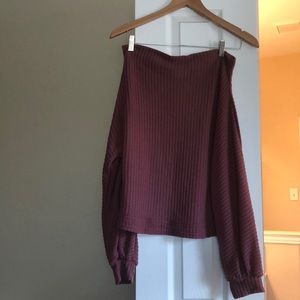 Women’s off the shoulder sweater